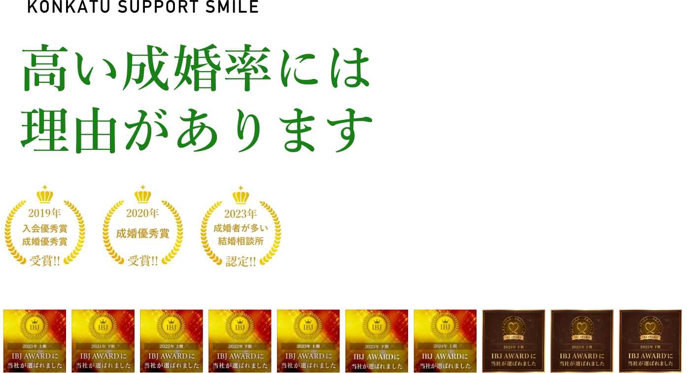 国内最大級の会員数を誇る(株)IBJ(東証プライム上場企業)のIBJ AWARD8期連続受賞!